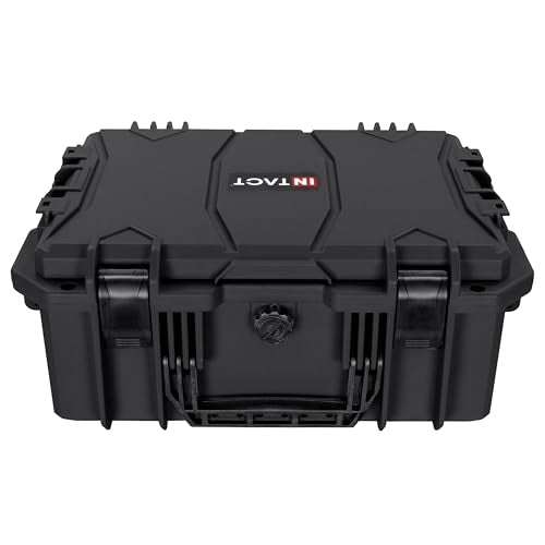 Eylar 18" Intact Series Hard Camera Case, Lightweight and Durable Stacker Design with Foam (Black) - color: Black