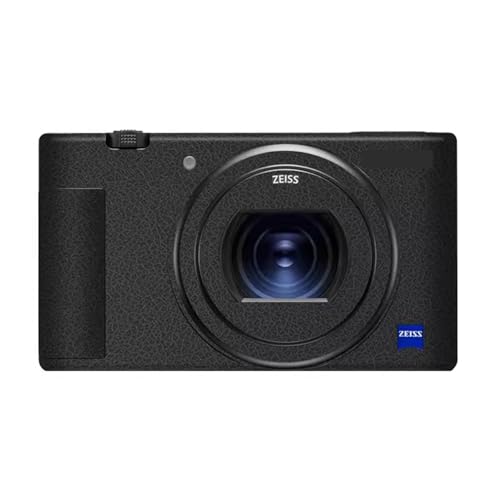 Decal Skin for Sony ZV-1 Vinyl Wrap Anti-Scratch Film Mirrorless Camera Body Protective Sticker Protector Coat ZV1(Leather Black) - color: Leather Black