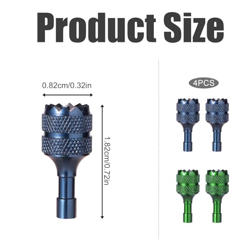 4pcs Drone Control Sticks, Detachable Drone Joysticks Controller Stick Thumb Replacement Accessories Compatible with DJI Mini 3 Pro Drone DJI RC (Blue, Green) - color: Blue, Green