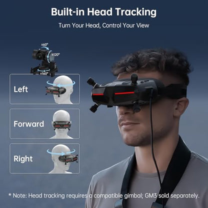 CADDXFPV Walksnail Avatar HD FPV Goggles X with Analog Extension Board