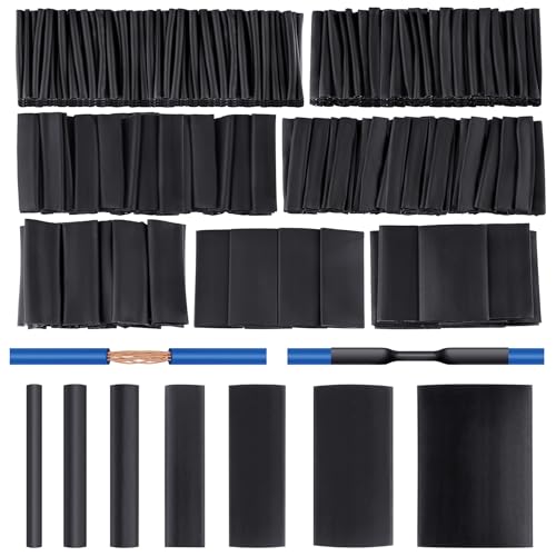 420 pcs Heat Shrink Tubing Kit, 3:1 Ratio Adhesive Lined, 7 Sizes