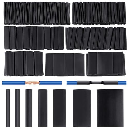 420 pcs Heat Shrink Tubing Kit, 3:1 Ratio Adhesive Lined, 7 Sizes