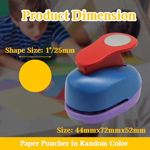 Luomorgo 1 Inch Circle Hole Punch, 1 Pc Paper Punch - size: 1 Inch