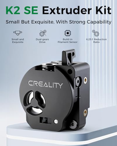 Creality Official K2 SE Extruder Kit, Built-in Filament Break Sensor and Filament Cutter, Dual Gears for Smooth Feeding, Force Up to 80N, for 3D Printer K2 SE Combo - style: For K2 SE