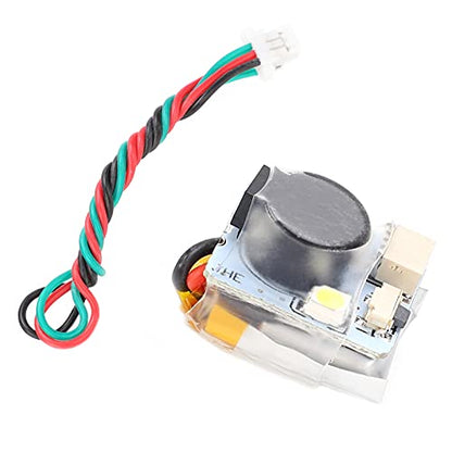 Drfeify RC Buzzer Alarm, 100DB High Decibel Drone Finder Buzzer for FPV Racing Drone, with LED White Light and Auto Charging for BF CF Controller