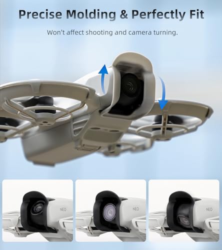 Lens Sunshade for DJI NEO, Drone Gimbal Cap Sun Shade Camera Protector Accessories (Black) - color: Black