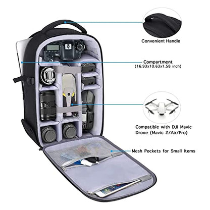 MOSISO Camera Backpack, DSLR/SLR/Mirrorless Photography Camera Bag - color: Black