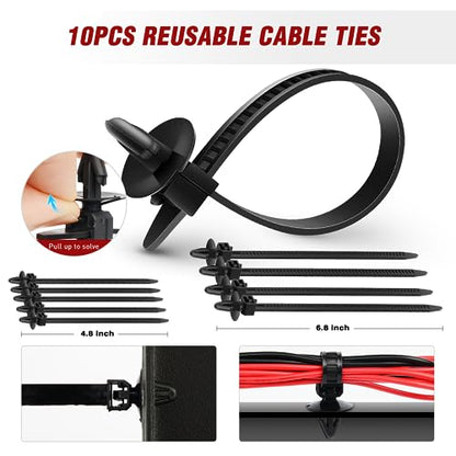 Nilight 860Pcs Car Push Retainer Clips & Auto Fasteners Assortment - color: 860Pcs Clips + Remover