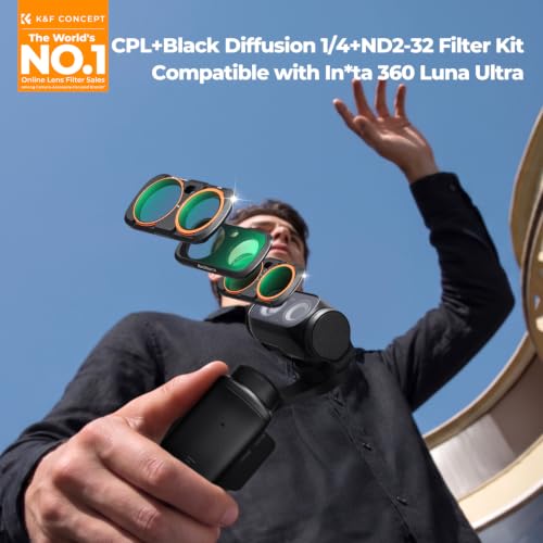 K&F CONCEPT CPL Black Diffusion 1/4 ND2-32 Filter Kit