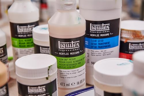 Liquitex Professional Gesso Surface Prep Medium, 237ml (8-oz), White - color: White, size: 8 Fl Oz (Pack of 1), style: 8-oz