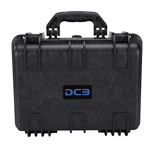 DCB Cases Element 4103F Waterproof Hard Case with Pick & Pluck Foam Insert, IP67 Dustproof Protective Equipment Storage, Pressure Equalization Valve, Lockable Impact Resistant Utility Box, 16 x 13 x 8