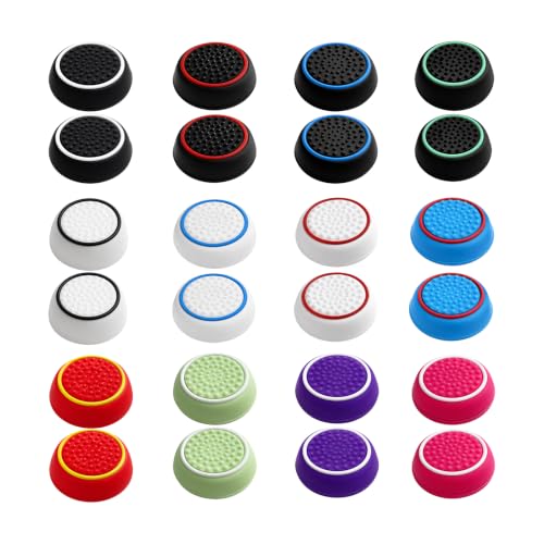 24 Pcs Thumb Grip Caps for PS5/PS4, for Xbox Series/One Controller