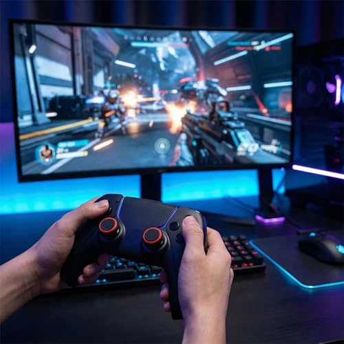 36 Pcs Controller Thumb Grips Set, 18 Pairs Thumb Stick Grip Cover, Silicone Joystick Caps, Joystick Button Caps Controller Assist for PS4/PS5(Multicolor) - color: 36Pcs