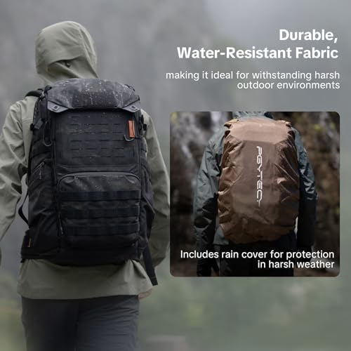 PGYTECH 25L Tactical Camera Backpack, OneMo TAC Camera Daypack Backpack - color: Wolf Brown, size: 25L