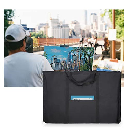JJRING Dacron Art Portfolio Tote Bag 25'' x 37'' For 24'' x 36'' Black - size: 24''*36''