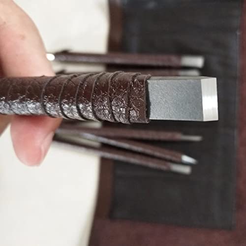 Stone Carving Tool Set Chisel Carving Tool Carving Kit 8pcs Engraving Carve Cutting Blade Chisel Tool Set Tungsten Steel for Soft Stone