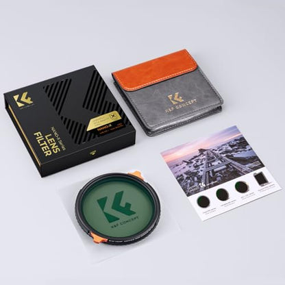 K&F CONCEPT 58mm Variable ND4-64 Lens Filter & Polarizing Effect 2-in-1 - size: 58mm