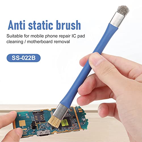 -022B Safe Brush Anti-Static Motherboard PCB Cleaning Brush for Mobile Phone Repair Tools Kit Double Head Convenience