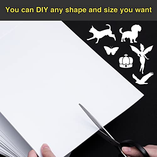 MEARCOOH 20-Pack Self Adhesive Foam Sheets, White 2mm Sticky Eva Foam Paper 6x9 Inch for 3D Crafts Cardmaking Classroom Scrapbooking - color: White, size: 152 x 229 x 2 mm