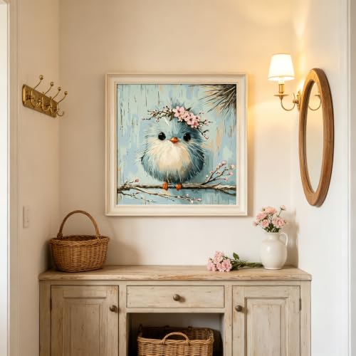 BYGFHLYW Bird Cherry Blossom Paint by Numbers Kit for Adults Canvas - color: PB505-1