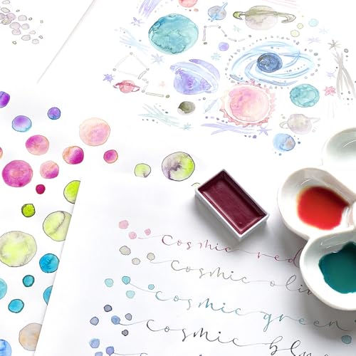 Kuretake Gansai Tambi GRANULATING COLORS 2, 5 Color Set, Made in Japan - style: Granulating II