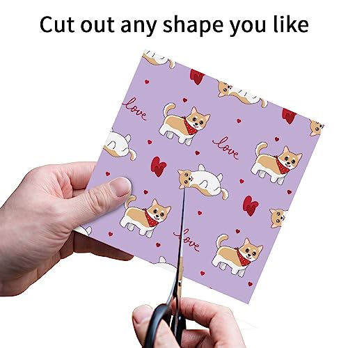 6x6" Cardstock Single Sided Scrapbooking,Craft Decorative Scrap Book Paper - color: 24sheets-dog