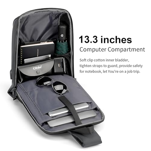 VGOAL Sling Backpack Crossbody Shoulder Chest Bag for Men Daypack - color: Fg6301-grey