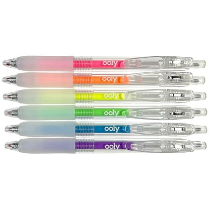 Ooly Jelly Gloss Neon Multi-Surface Deco Gel Pens, Set of 6 - style: Jelly Gloss Deco - Multi Surface