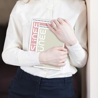 SUNEE Steno Pads 6x9 10 Pack, Gregg Rule, 60 Sheets, White Paper, Take Notes with Top Spiral Notebook, for School, University, College, Work, Office, Classic Color - style: 10 Pack