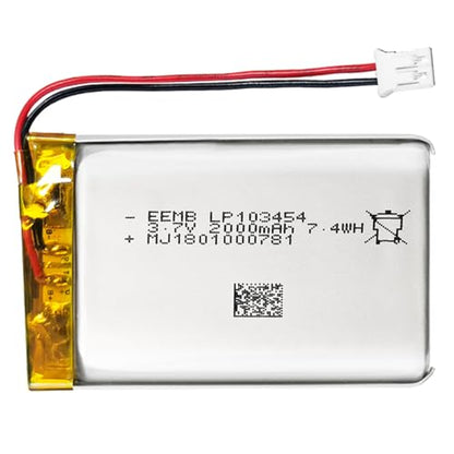 EEMB 3.7V 103454 2000mAh Lipo Battery Rechargeable JST 2.0mm 1-Pack - size: 103454(2000mAh) 1pcs