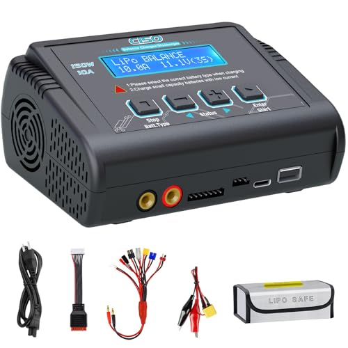 LiPo Battery Charger, 150W 10A Balance Fast Charger for RC Car Drone
