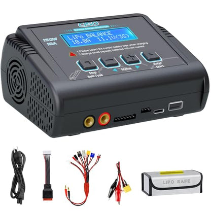 LiPo Battery Charger, 150W 10A Balance Fast Charger for RC Car Drone