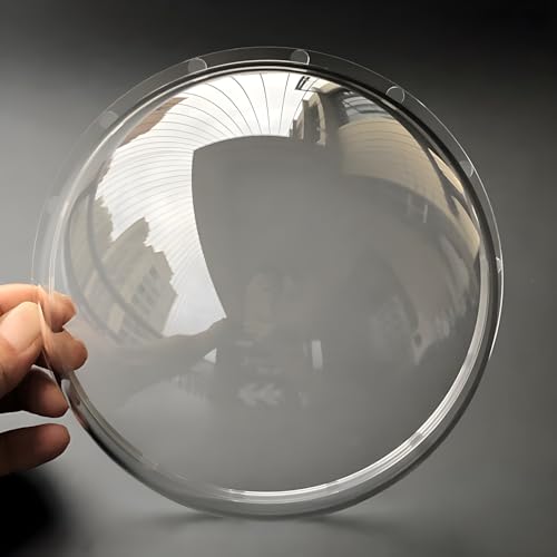6 Inch Weatherproof Acrylic Clear Camera Dome Cover, CCTV Replacement Transparent Lens Cap, Surveillance Security Camera Protective Shield, 152mm Outer Diameter, 85mm Height