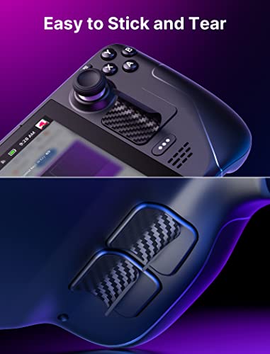 JSAUX Skin Stickers Set for Steam Deck/OLED, Steam Thumb Grips Accessories