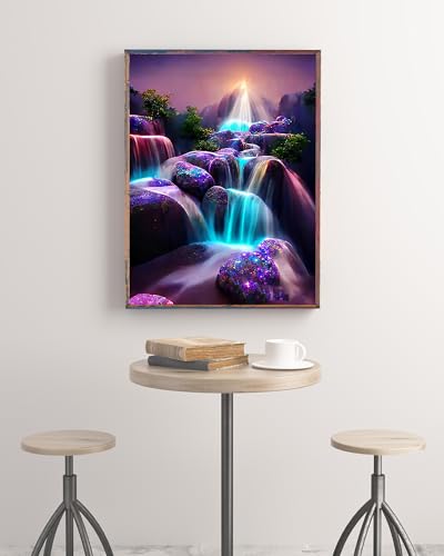 5D Diamond Painting Kits for Adults, Waterfall Diamond Art Kits for Adults - color: Waterfall