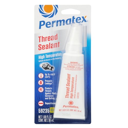 Permatex 59235 High Temperature Thread Sealant, 50 ml Tube - size: 50 ml, style: High Temperature Thread Sealant