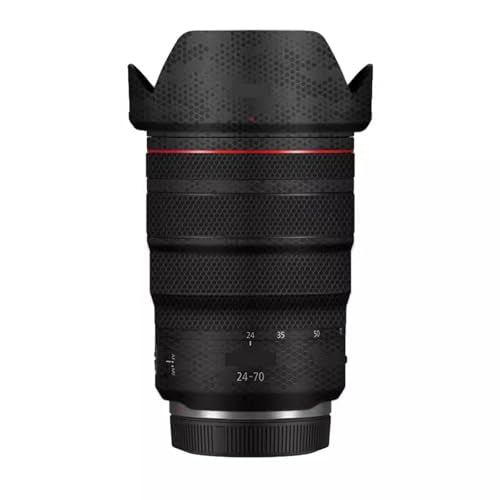 for Canon RF 24-70mm F2.8L is Lens Skin Camera Vinly Wrap Flim Full Body Decorative Sticker Cover Decal 24-70 2.8(Mamba Black) - color: Mamba Black