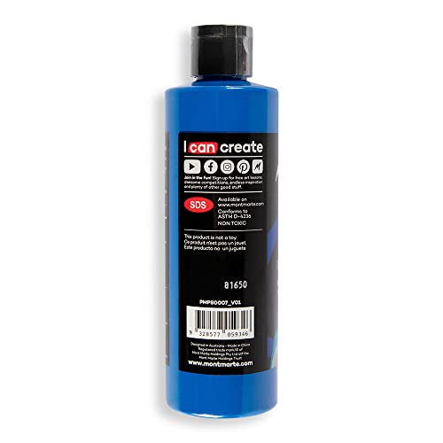 Mont Marte SuperCell Pouring Paint 240ml - Navy Blue - color: Navy Blue