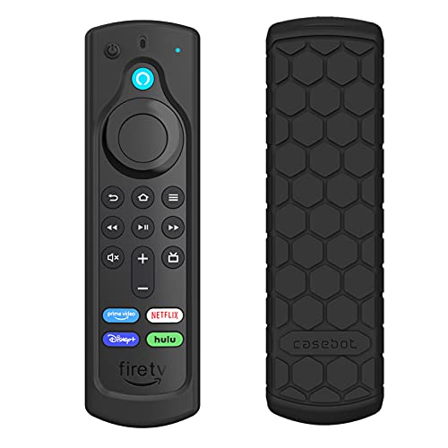 CaseBot Silicone Case for Alexa Voice Remote (2nd & 3rd Generation) - color: Black