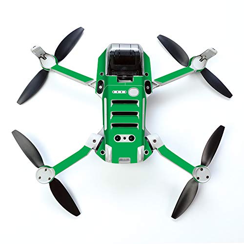 MightySkins Skin for DJI Mavic Mini Portable Drone Quadcopter - Solid Green | Protective, Durable, and Unique Vinyl Decal wrap cover | Easy To Apply, Remove, and Change Styles | Made in the USA (DJMAVMIN-Solid Green) - color: Green
