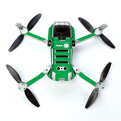 MightySkins Skin for DJI Mavic Mini Portable Drone Quadcopter - Solid Green | Protective, Durable, and Unique Vinyl Decal wrap cover | Easy To Apply, Remove, and Change Styles | Made in the USA (DJMAVMIN-Solid Green) - color: Green