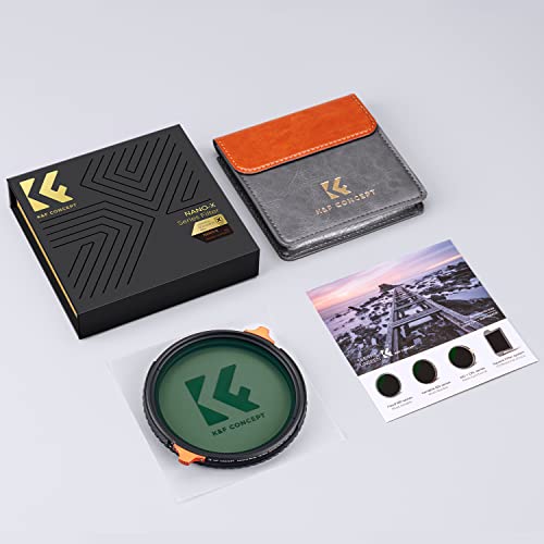 K&F CONCEPT 40.5mm Variable ND4-64 Lens Filter & Polarizing Effect 2-in-1 - size: 40.5mm