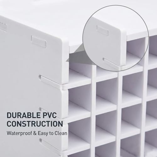 SANFURNEY Art Marker Storage Rack for 120 Markers - size: Rack for 120 Markers - White