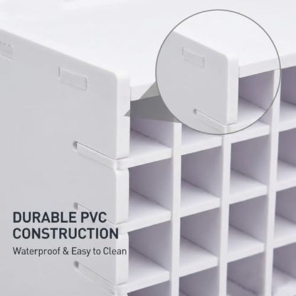 SANFURNEY Art Marker Storage Rack for 120 Markers - size: Rack for 120 Markers - White