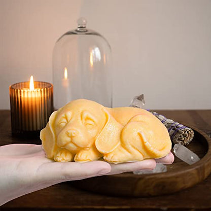 2Pcs Dog Silicone Soap Molds 3D Puppy Paw Bone Shape Silicone Fondant Mould Cute Dog Candle Soap Wax Epoxy Resin Mold Chocolate Candy Cake Baking Molds DIY Art Craft Cake Home Decor - color: 1pc Dog+1pc Paw Bone