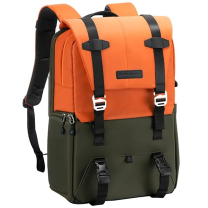 K&F CONCEPT Camera Backpack, 20L Camera Bags for Photographers - color: 04-orange