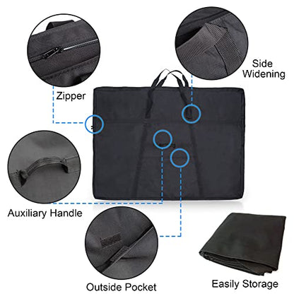 JJRING Dacron Art Portfolio Tote Bag 33'' x 43'' For 32'' x 42'' Black - size: 32''*42''