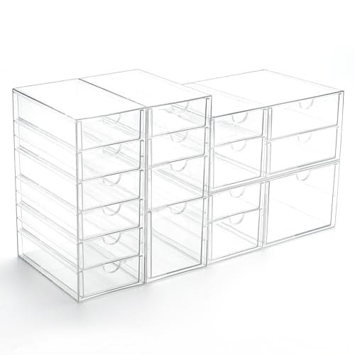 Prsildan 17 Drawers Teacher Toolbox Office Supply Organizer, Set of 4 - size: 17 Drawers