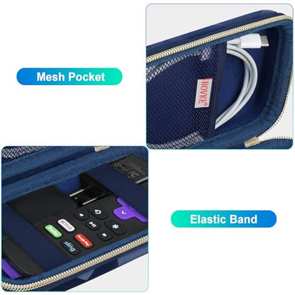 BOVKE Case for Roku Voice Remote/Roku Voice Remote Pro 2nd Ed, Blue Cube - color: Blue Cube