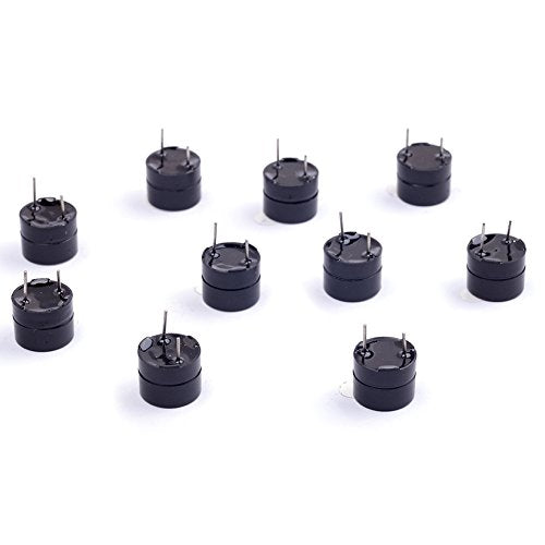 10Pcs 5V Active Buzzer Electronic Alarm Magnetic Long Continuous Beep for Arduino (Pack of 10) CYT1036